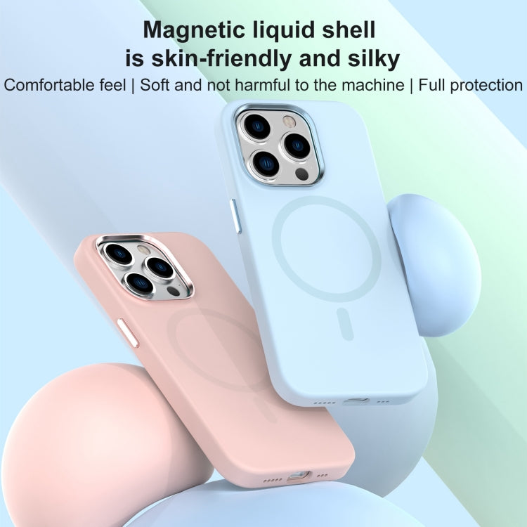 For iPhone 15 Pro Max Mutural Karen Series Liquid Silicone Magsafe Phone Case(Dark Purple)
