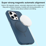 For iPhone 15 Pro Max Mutural Karen Series Liquid Silicone Magsafe Phone Case(Dark Purple)