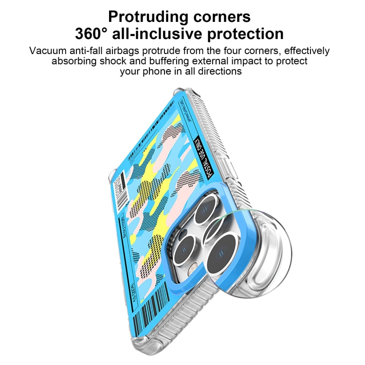 For iPhone 15 Pro Max Mutural Billboard Series Phone Case(Sky Blue)