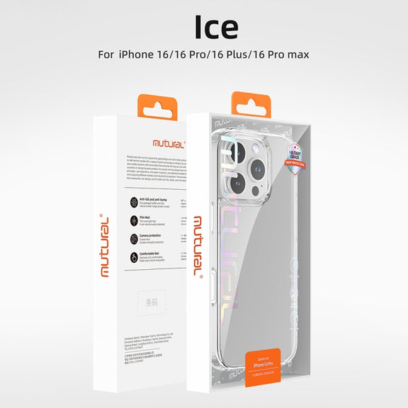 For iPhone 16 Pro Mutural Ice Series TPU Phone Case(Transparent)