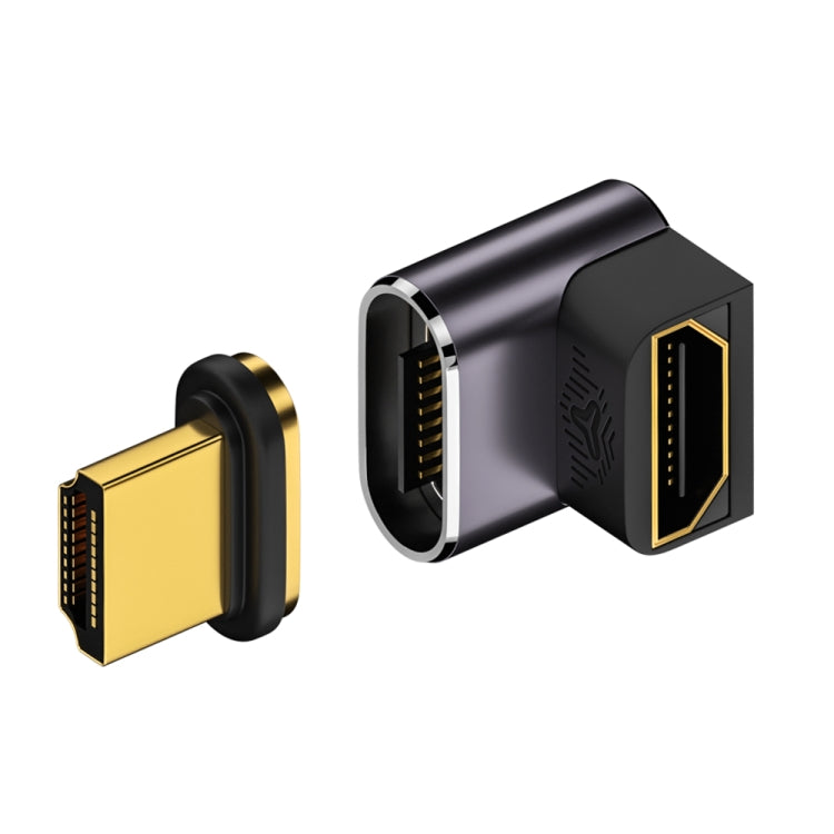 8K 60Hz HDTV to HDTV Magnetic Adapter, 3D Curved Female Vertical Reverse Side - Adapter by PMC TechLife | Online Shopping South Africa | PMC TechLife