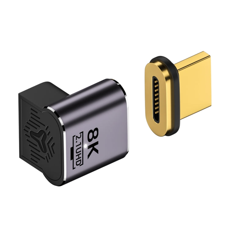 8K 60Hz HDTV to HDTV Magnetic Adapter, 3D Curved Female Vertical Front Side - free shipping - PMC Jewellery - Order now!