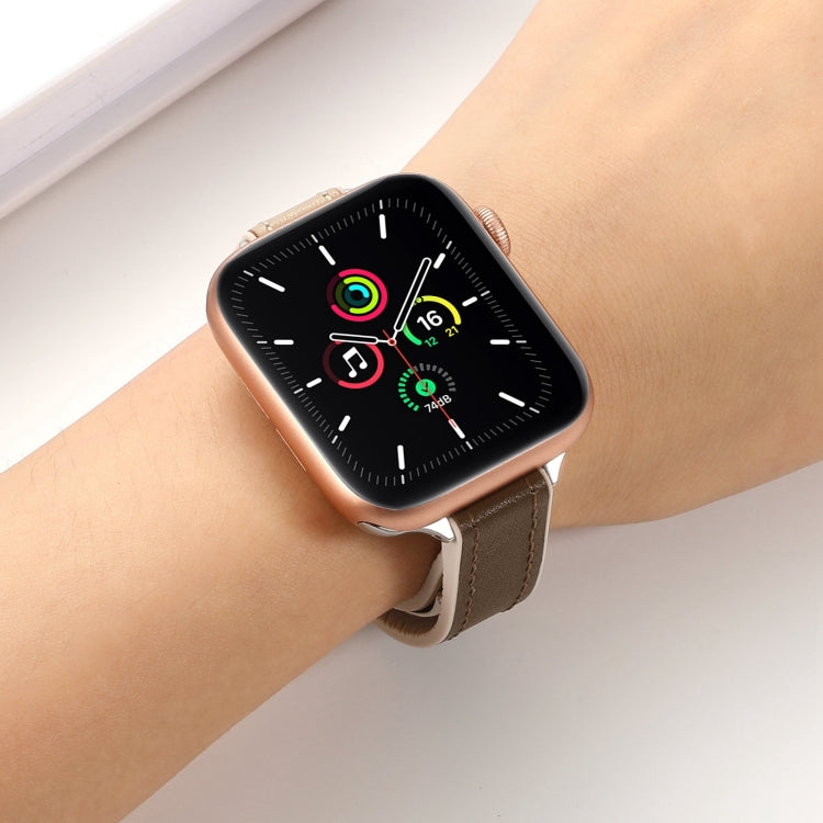 For Apple Watch Ultra 2 49mm Magnetic Folding Leather Silicone Watch Band(Dark Brown)
