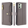 For Motorola Moto G54 5G EU Edition Lite Sheep Texture Cross-body Zipper Wallet Leather Phone Case(Grey) - Motorola Cases by PMC TechLife | Online Shopping South Africa | PMC TechLife | Buy Now Pay Later Mobicred
