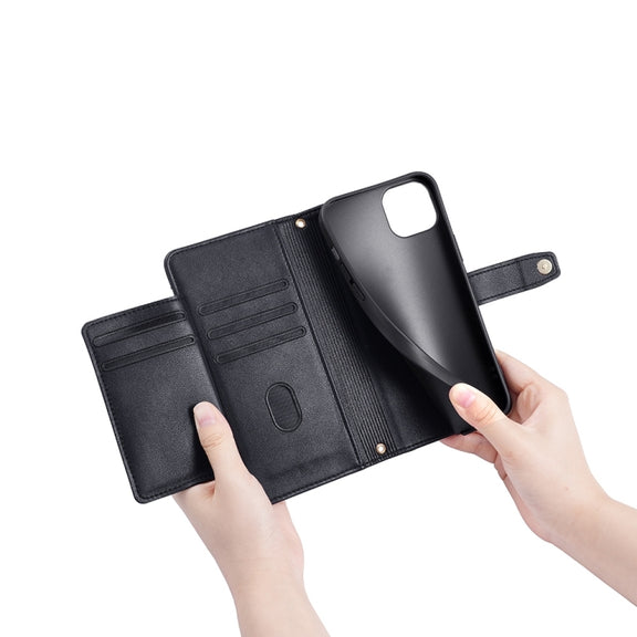 For Motorola Edge 40 Neo 5G Lite Sheep Texture Cross-body Zipper Wallet Leather Phone Case(Black)