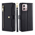 For Motorola Moto G Stylus 4G 2023 Lite Sheep Texture Cross-body Zipper Wallet Leather Phone Case(Black) - Motorola Cases by PMC TechLife | Online Shopping South Africa | PMC TechLife | Buy Now Pay Later Mobicred