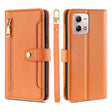 For Motorola Moto G Stylus 4G 2023 Lite Sheep Texture Cross-body Zipper Wallet Leather Phone Case(Orange) - Motorola Cases by PMC TechLife | Online Shopping South Africa | PMC TechLife | Buy Now Pay Later Mobicred