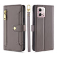 For Motorola Moto G Stylus 4G 2023 Lite Sheep Texture Cross-body Zipper Wallet Leather Phone Case(Grey) - free shipping - PMC TechLife - Order now!
