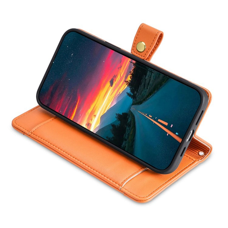 For Sony Xperia 1 VI Lite Sheep Texture Cross-body Zipper Wallet Leather Phone Case(Orange)