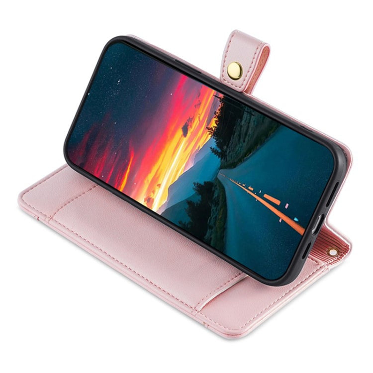 For Sony Xperia 1 VI Lite Sheep Texture Cross-body Zipper Wallet Leather Phone Case(Pink)