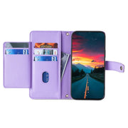 For Sony Xperia 1 VI Lite Sheep Texture Cross-body Zipper Wallet Leather Phone Case(Purple)