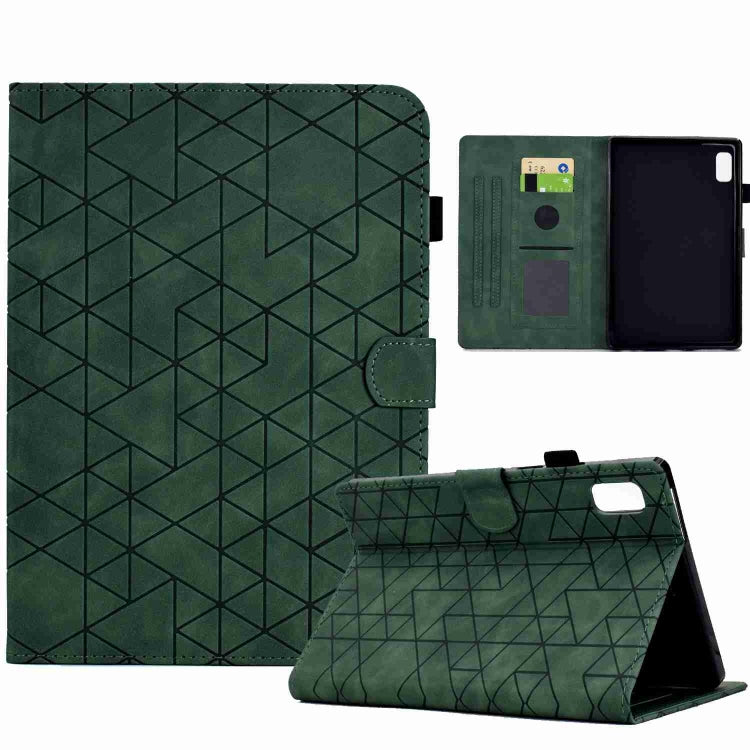 For Lenovo Tab M9 Rhombus TPU Smart Leather Tablet Case(Green) - Lenovo by PMC TechLife | Online Shopping South Africa | PMC TechLife | Buy Now Pay Later Mobicred