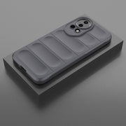 For Huawei nova 12 5G Magic Shield TPU + Flannel Phone Case(Dark Grey)