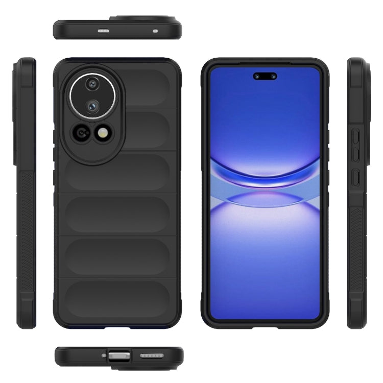 For Huawei nova 12 Ultra / 12 Pro Magic Shield TPU + Flannel Phone Case(Black) - Huawei Cases by PMC TechLife | Online Shopping South Africa | PMC TechLife | Buy Now Pay Later Mobicred