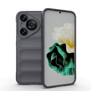 For Huawei Pura 70 Magic Shield TPU + Flannel Phone Case(Dark Grey)