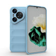 For Huawei Pura 70 Magic Shield TPU + Flannel Phone Case(Light Blue) - Huawei Cases by PMC TechLife | Online Shopping South Africa | PMC TechLife | Buy Now Pay Later Mobicred