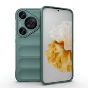 For Huawei Pura 70 Pro / 70 Pro+ Magic Shield TPU + Flannel Phone Case(Dark Green)
