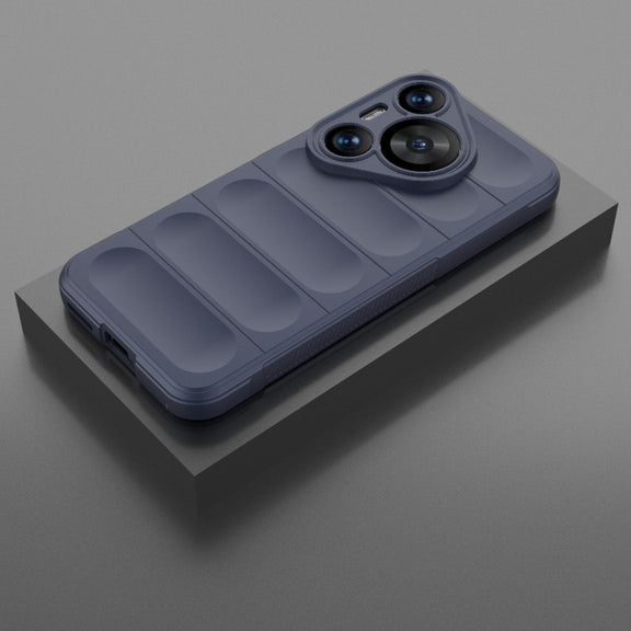For Huawei Pura 70 Pro / 70 Pro+ Magic Shield TPU + Flannel Phone Case(Dark Blue)