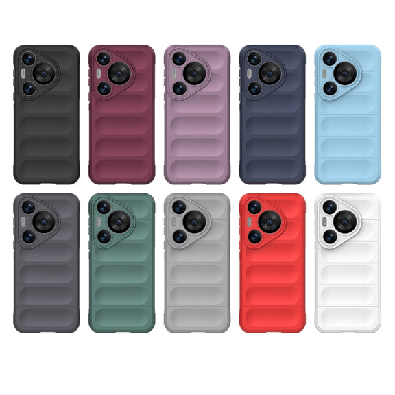 For Huawei Pura 70 Pro / 70 Pro+ Magic Shield TPU + Flannel Phone Case(Purple)