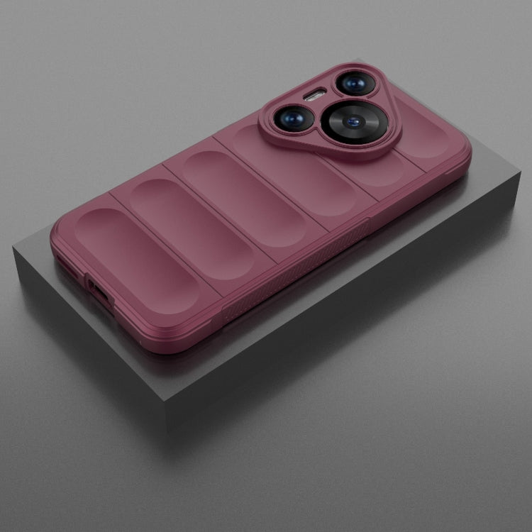 For Huawei Pura 70 Pro / 70 Pro+ Magic Shield TPU + Flannel Phone Case(Wine Red) - Huawei Cases by PMC TechLife | Online Shopping South Africa | PMC TechLife | Buy Now Pay Later Mobicred