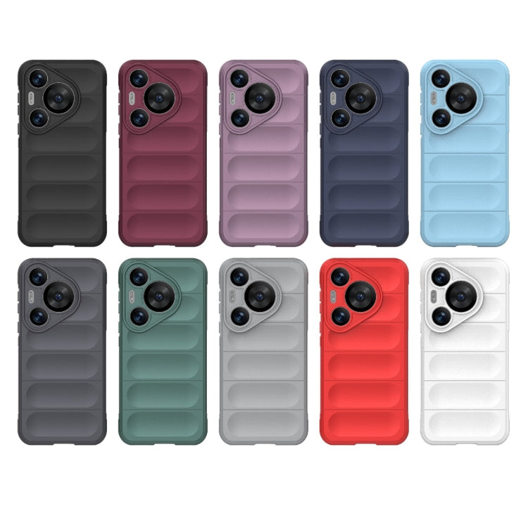 For Huawei Pura 70 Pro / 70 Pro+ Magic Shield TPU + Flannel Phone Case(Wine Red)
