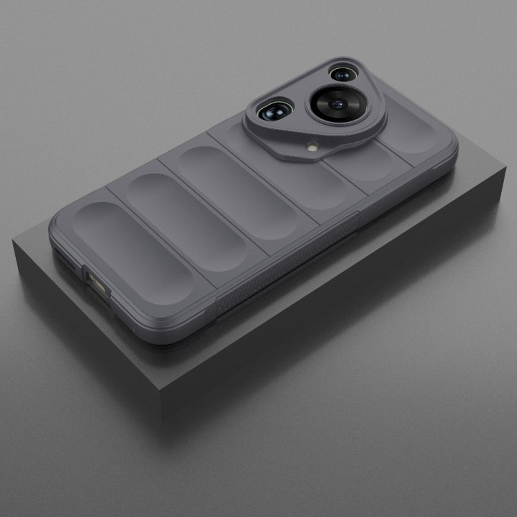 For Huawei Pura 70 Ultra Magic Shield TPU + Flannel Phone Case(Dark Grey) - Huawei Cases by PMC TechLife | Online Shopping South Africa | PMC TechLife | Buy Now Pay Later Mobicred
