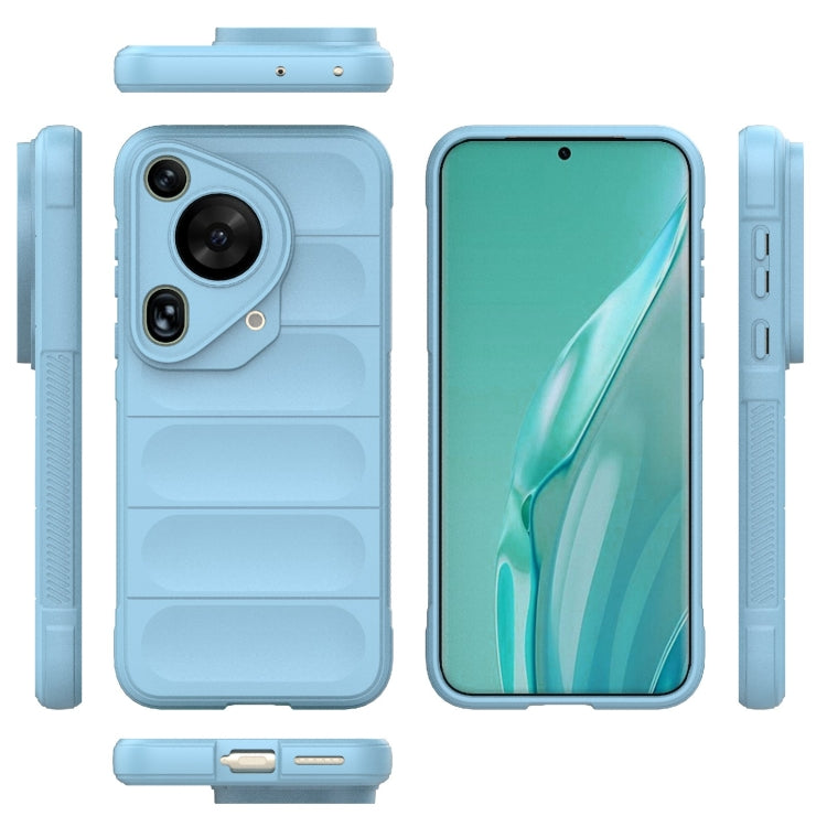For Huawei Pura 70 Ultra Magic Shield TPU + Flannel Phone Case(Light Blue) - Huawei Cases by PMC TechLife | Online Shopping South Africa | PMC TechLife | Buy Now Pay Later Mobicred