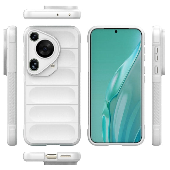 For Huawei Pura 70 Ultra Magic Shield TPU + Flannel Phone Case(White)