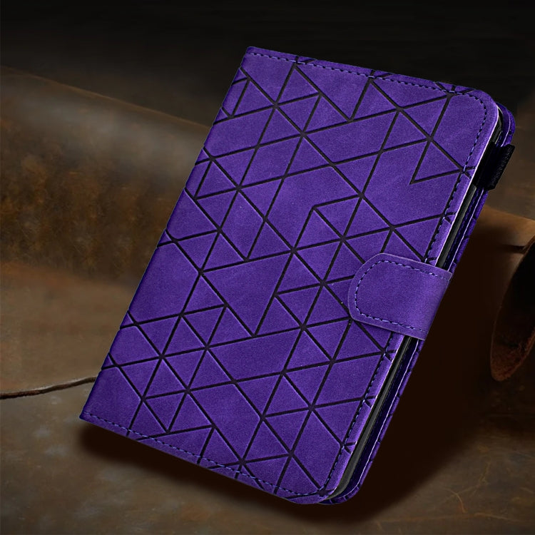 For iPad Pro 11 2024 Rhombus TPU Smart Leather Tablet Case(Purple) - iPad Pro 11 2024 Cases by PMC TechLife | Online Shopping South Africa | PMC TechLife | Buy Now Pay Later Mobicred