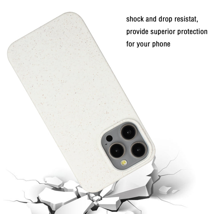For iPhone 15 Pro Wheat MagSafe Magnetic Straw Material + TPU Phone Case(White) - iPhone 15 Pro Cases by PMC TechLife | Online Shopping South Africa | PMC TechLife | Buy Now Pay Later Mobicred