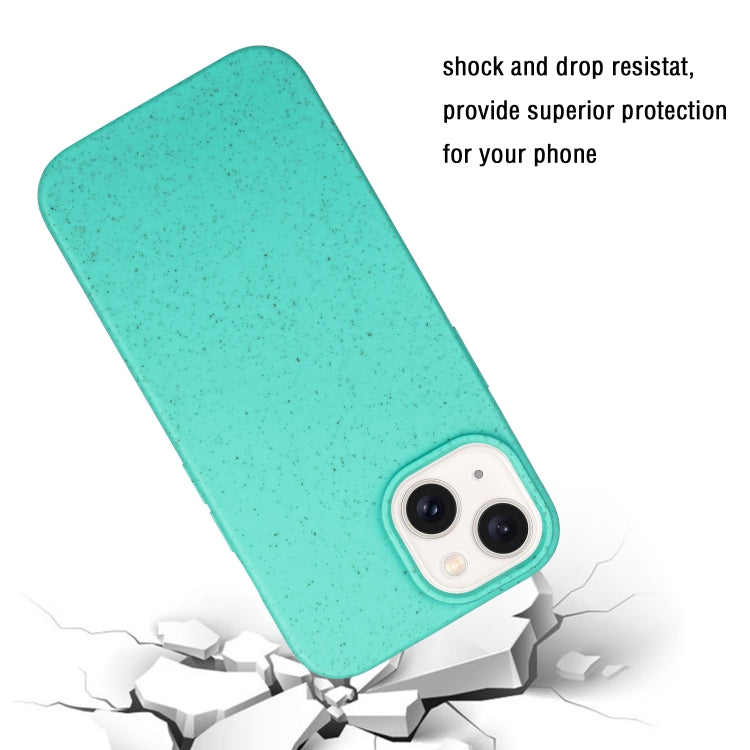 For iPhone 14 Plus Wheat MagSafe Magnetic Straw Material + TPU Phone Case(Green) - iPhone 14 Plus Cases by PMC TechLife | Online Shopping South Africa | PMC TechLife