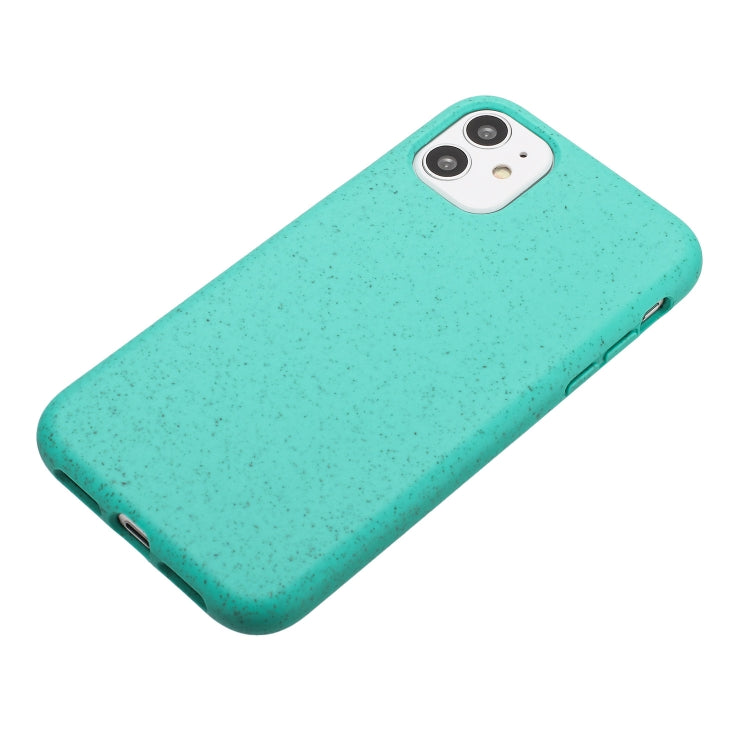 For iPhone 12 Wheat MagSafe Magnetic Straw Material + TPU Phone Case(Green) - iPhone 12 / 12 Pro Cases by PMC TechLife | Online Shopping South Africa | PMC TechLife