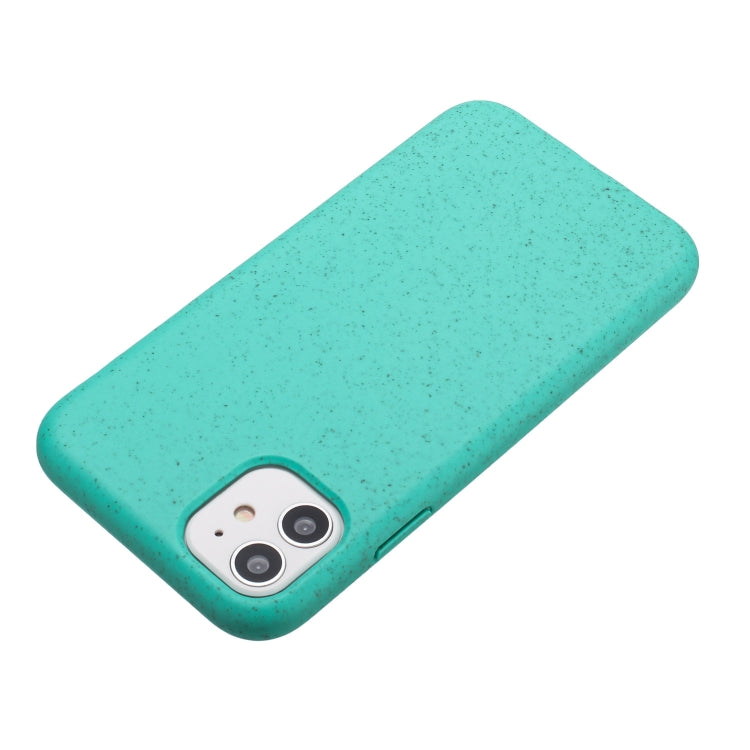 For iPhone 12 Wheat MagSafe Magnetic Straw Material + TPU Phone Case(Green) - iPhone 12 / 12 Pro Cases by PMC TechLife | Online Shopping South Africa | PMC TechLife