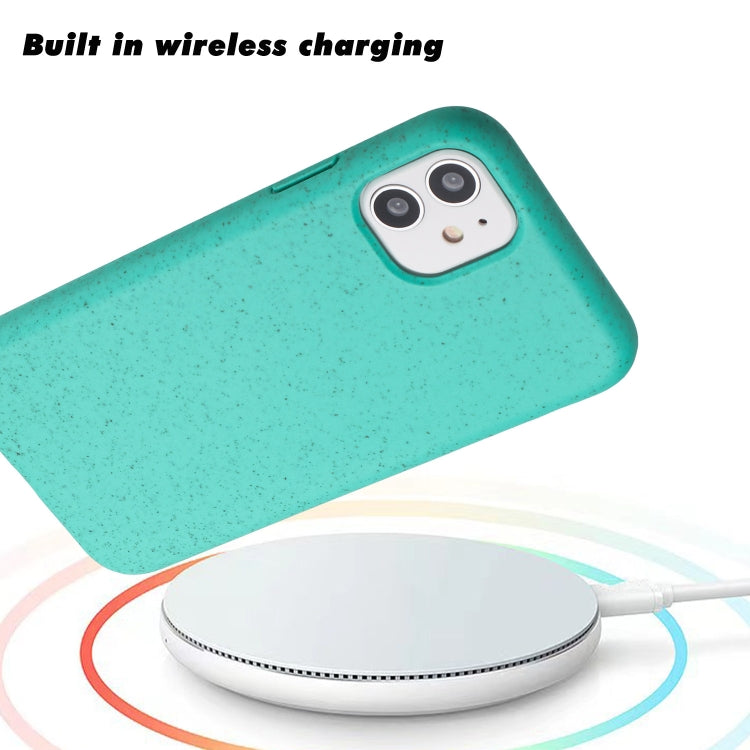 For iPhone 12 Wheat MagSafe Magnetic Straw Material + TPU Phone Case(Green) - iPhone 12 / 12 Pro Cases by PMC TechLife | Online Shopping South Africa | PMC TechLife