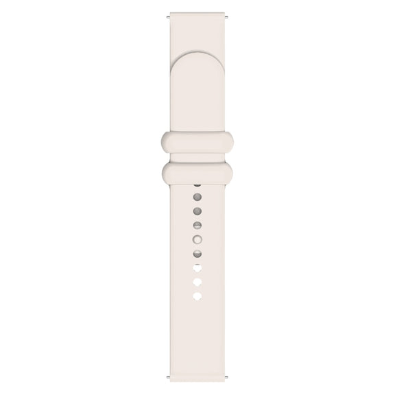 18mm Universal Solid Color Reverse Buckle Silicone Watch Band(Starlight Color)