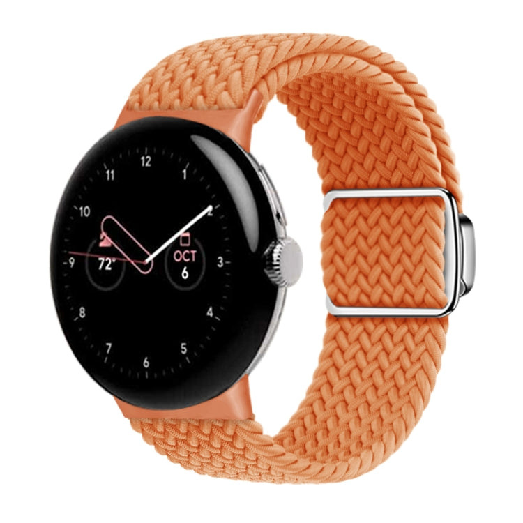 For Google Pixel Watch / Watch 2 Nylon Loop Magnetic Buckle Watch Band(Orange) - Watch Bands by PMC TechLife | Online Shopping South Africa | PMC TechLife