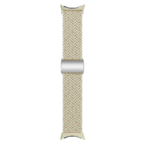 For Google Pixel Watch / Watch 2 Nylon Loop Magnetic Buckle Watch Band(Colorful Starlight)