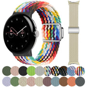 For Google Pixel Watch / Watch 2 Nylon Loop Magnetic Buckle Watch Band(Rock Blue)