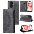 For iPhone 16 Plus Totem Embossed Magnetic Leather Phone Case(Grey) - iPhone 16 Plus Cases by PMC TechLife | Online Shopping South Africa | PMC TechLife | Buy Now Pay Later Mobicred