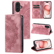 For iPhone 16 Plus Totem Embossed Magnetic Leather Phone Case(Rose Gold) - iPhone 16 Plus Cases by PMC TechLife | Online Shopping South Africa | PMC TechLife | Buy Now Pay Later Mobicred