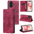 For iPhone 16 Totem Embossed Magnetic Leather Phone Case(Red) - iPhone 16 Cases by PMC TechLife | Online Shopping South Africa | PMC TechLife | Buy Now Pay Later Mobicred