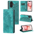 For iPhone 16 Totem Embossed Magnetic Leather Phone Case(Green) - iPhone 16 Cases by PMC TechLife | Online Shopping South Africa | PMC TechLife | Buy Now Pay Later Mobicred