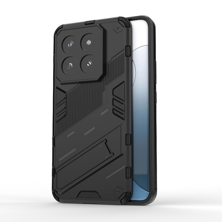 For Xiaomi 14 Pro 5G Punk Armor 2 in 1 PC + TPU Phone Case with Holder(Black) - 14 Pro Cases by PMC TechLife | Online Shopping South Africa | PMC TechLife | Buy Now Pay Later Mobicred