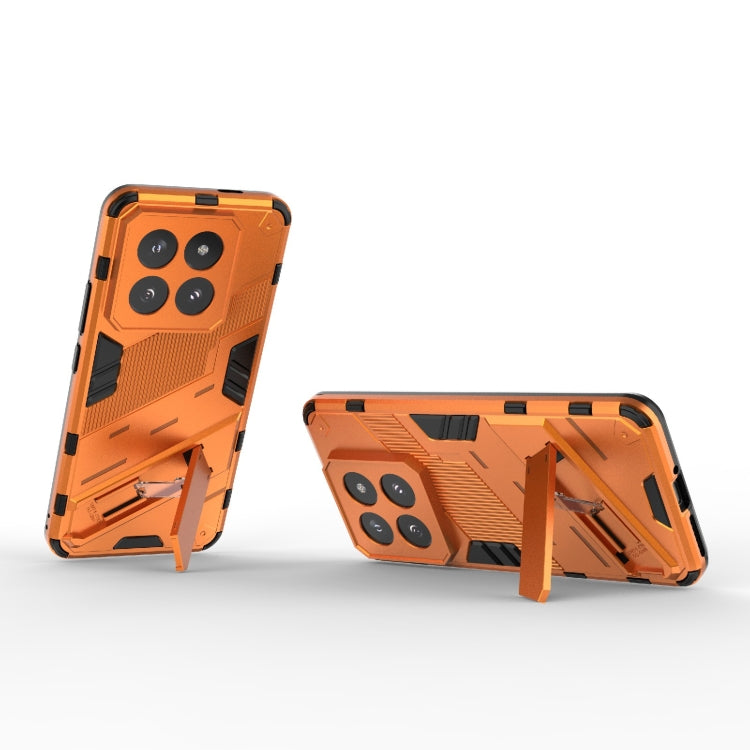 For Xiaomi 14 Pro 5G Punk Armor 2 in 1 PC + TPU Phone Case with Holder(Orange) - 14 Pro Cases by PMC TechLife | Online Shopping South Africa | PMC TechLife | Buy Now Pay Later Mobicred