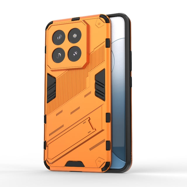 For Xiaomi 14 Pro 5G Punk Armor 2 in 1 PC + TPU Phone Case with Holder(Orange)