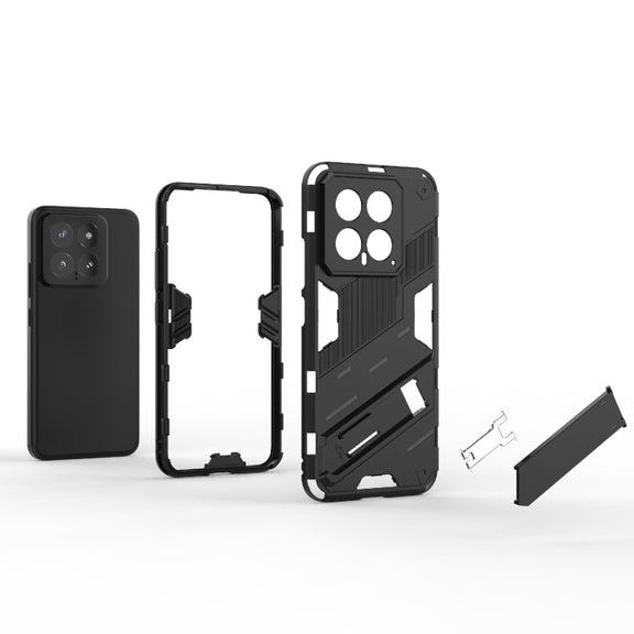For Xiaomi 14 5G Punk Armor 2 in 1 PC + TPU Phone Case with Holder(Red)