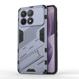 For Xiaomi Redmi K70 5G Punk Armor 2 in 1 PC + TPU Phone Case with Holder(Grey) - K70 Cases by PMC TechLife | Online Shopping South Africa | PMC TechLife | Buy Now Pay Later Mobicred