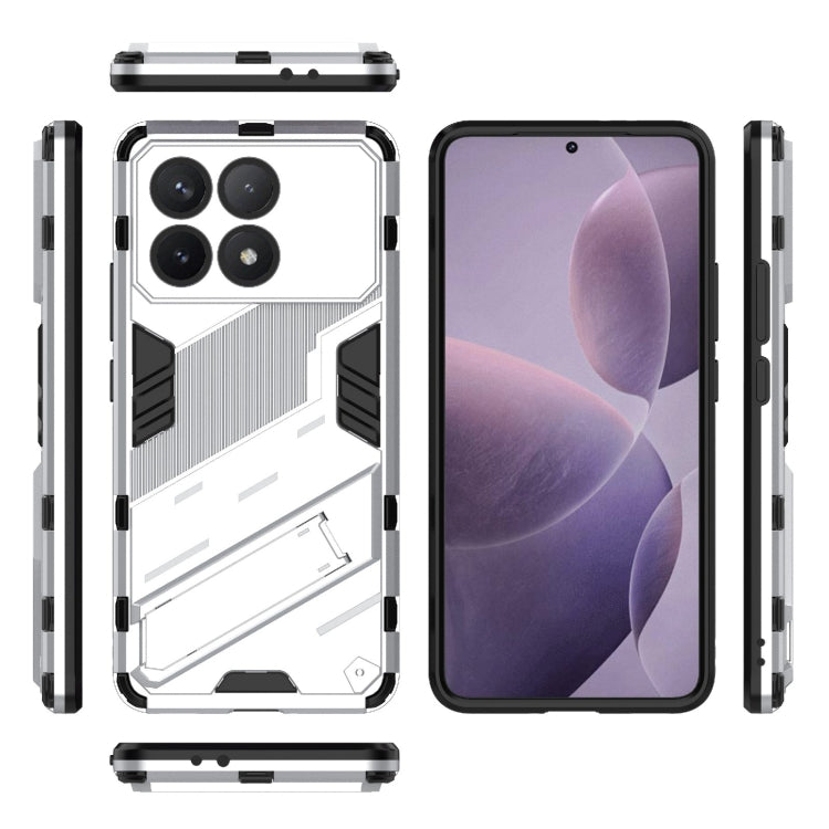 For Xiaomi Redmi K70 5G Punk Armor 2 in 1 PC + TPU Phone Case with Holder(White) - free shipping - PMC TechLife - Order now!