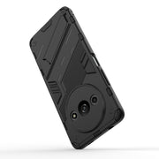 For Xiaomi Redmi A3 4G Global Punk Armor 2 in 1 PC + TPU Phone Case with Holder(Black)