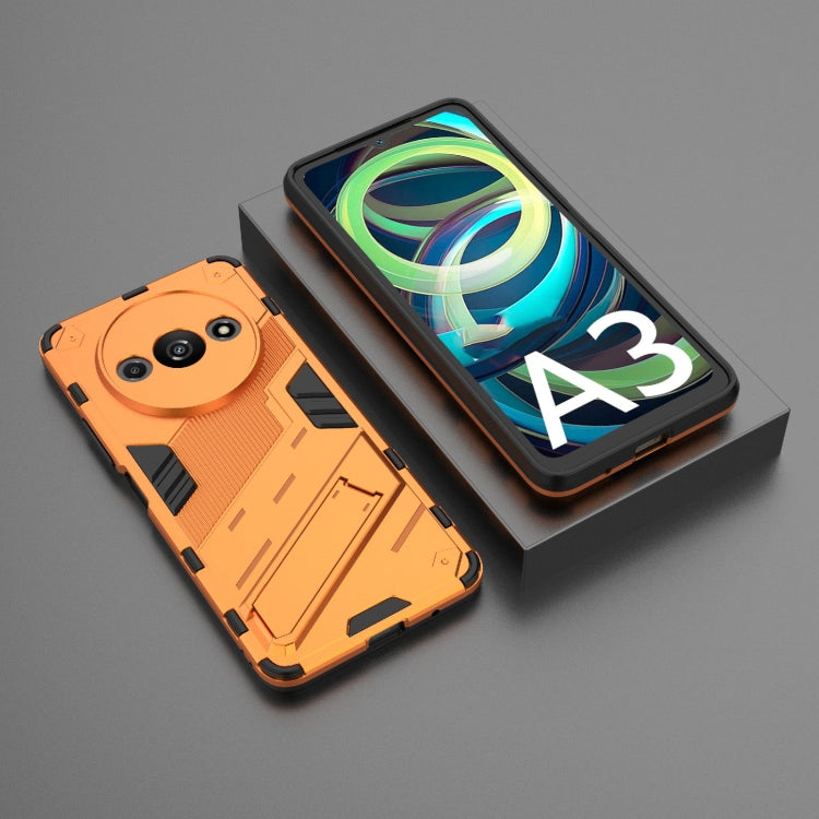For Xiaomi Redmi A3 4G Global Punk Armor 2 in 1 PC + TPU Phone Case with Holder(Orange) - Xiaomi Cases by PMC TechLife | Online Shopping South Africa | PMC TechLife | Buy Now Pay Later Mobicred